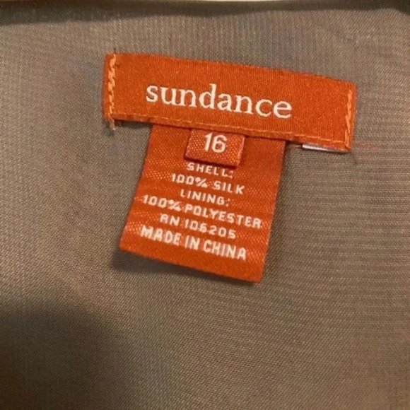 Sundance Womens Brown Silk Chiffon Ruffle Dress - Picture 4 of 7